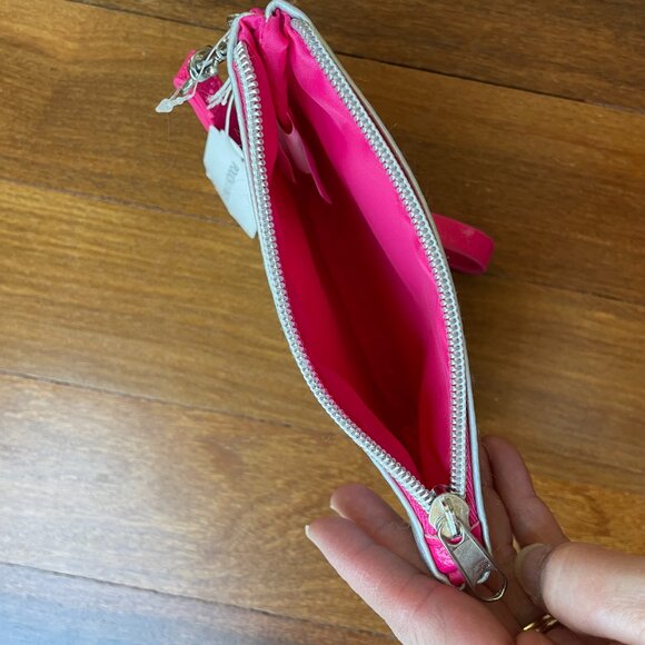 NEW Friends are Fantastic Silver / Pink Clutch with Dinosaur and Unicorn - Picture 4 of 4